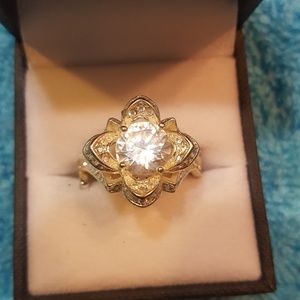 Sterling Silver Ring 925 flower